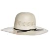 Straw Cowboy Hats * | American Hats Ahc Jc4210 2 Cord Black Band 4 1/4In. Brim Open Crown Straw Cowboy Hat