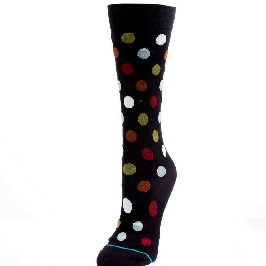 Boots * | Stance Men'S Black Trance Crew Socks