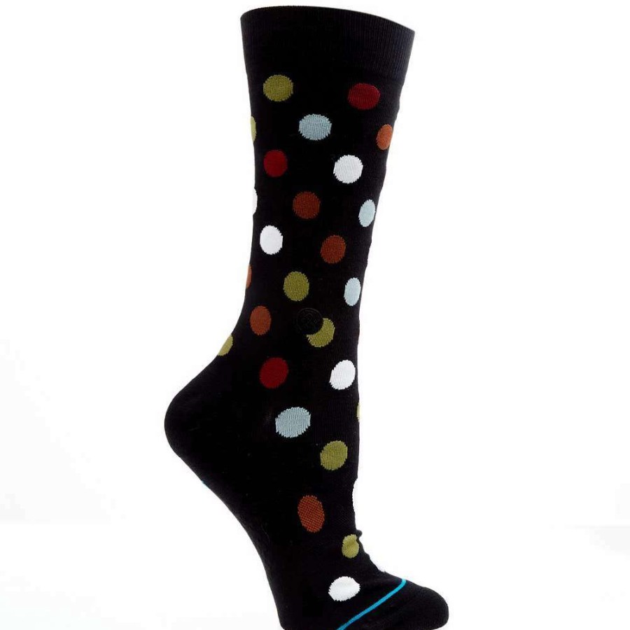 Boots * | Stance Men'S Black Trance Crew Socks