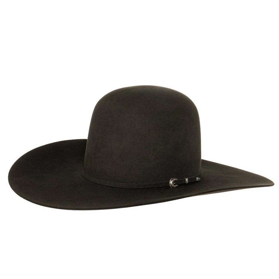 Felt Cowboy Hats * | Rodeo King 7X Charcoal 5In. Brim Open Crown Felt Cowboy Hat