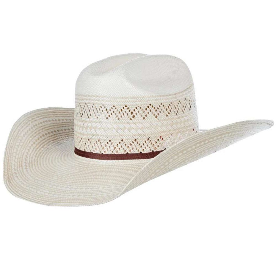 Straw Cowboy Hats * | American Hats Ahc 6900 Racher Drilex 2 Cord Chocolate Band 4 1/4In. Brim Straw Cowboy Hat