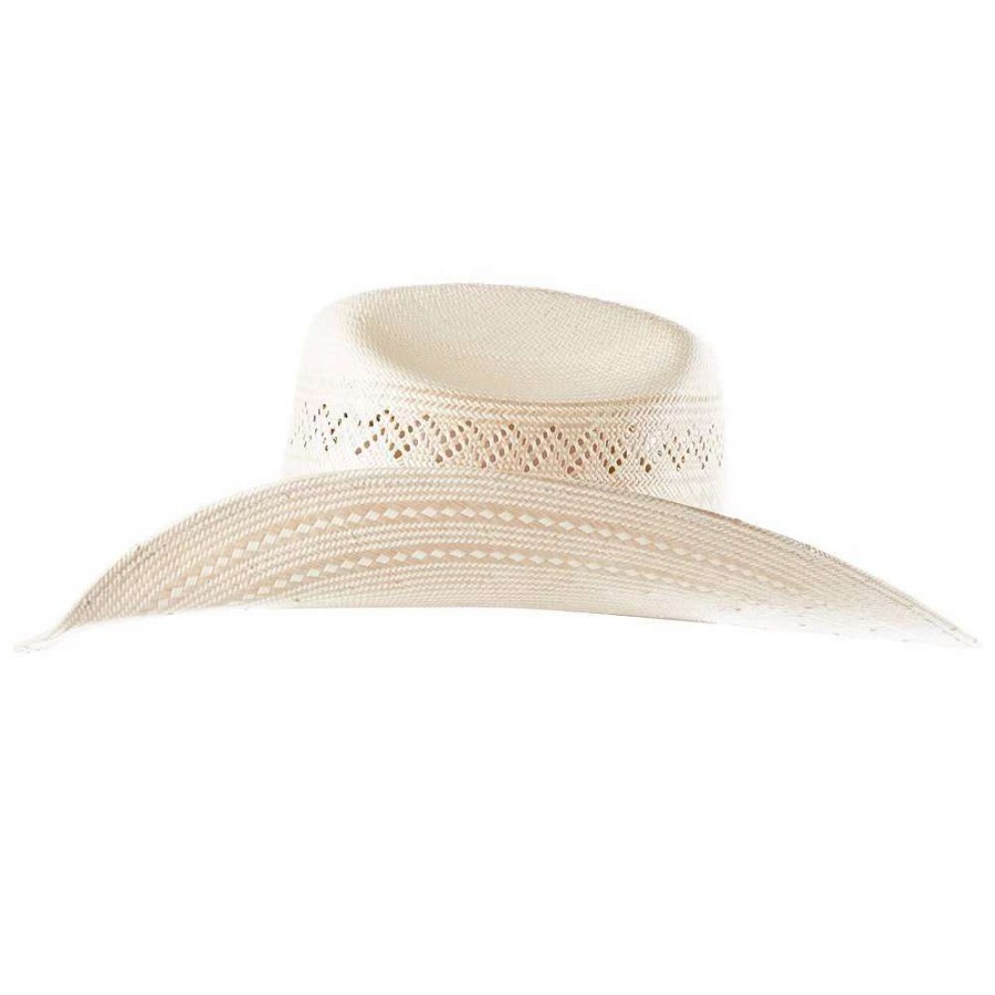 Straw Cowboy Hats * | American Hats Ahc 6900 Racher Drilex 2 Cord Chocolate Band 4 1/4In. Brim Straw Cowboy Hat