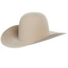 Felt Cowboy Hats * | American Hats Ahc 7X Silverbelly Self Band 4 1/4In. Brim Round Oval Open Crown Cowboy Hat