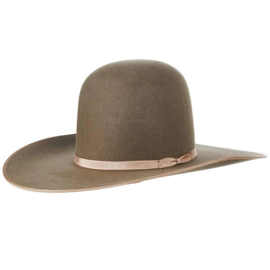 Felt Cowboy Hats * | Rodeo King 7X Pecan/Bean Belly Bound Edge 4-1/2 Brim Open Crown Felt Cowboy Hat