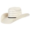 Straw Cowboy Hats * | American Hats Ahc 7410 Rancher Drilex Vented Solid Weave Fancy Ivory 4 1/4In. Brim Cowboy Hat