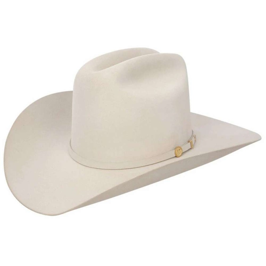 Felt Cowboy Hats * | Stetson Hats El Presidente 100X 4In. Brim Silverbelly Felt Cowboy Hat