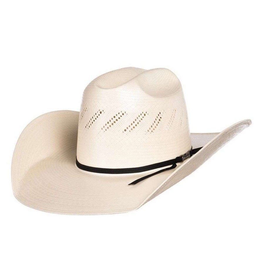 Straw Cowboy Hats * | American Hats American Ivory 4 1/4In. Brim Open Crown