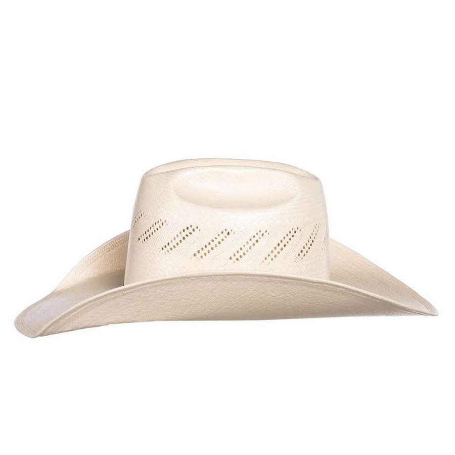 Straw Cowboy Hats * | American Hats American Ivory 4 1/4In. Brim Open Crown