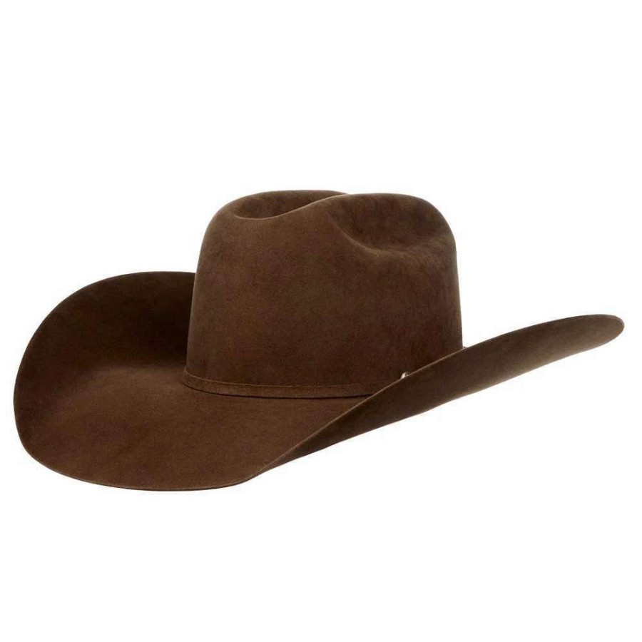 Felt Cowboy Hats * | Jw Brooks Custom Hats Saddle 8.5Oz Work Horse 5In. Brim Felt Cowboy Hat