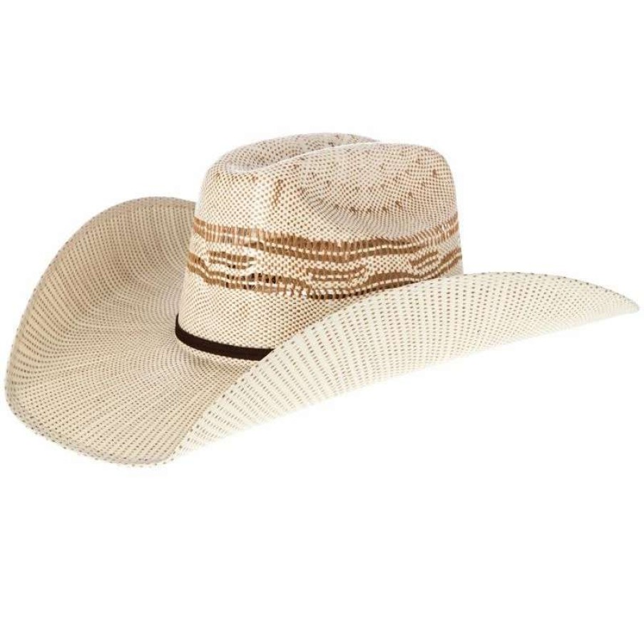 Straw Cowboy Hats * | Mf Western Products Twister Tan Bangora Straw Cowboy Hat