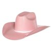 Kids' Cowboy Hats * | Mf Western Products Youth M+F Twister Pink Cattlemans Crease Straw Hat