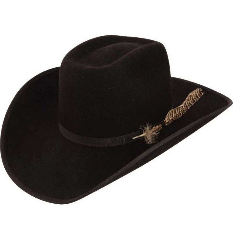 Kids' Cowboy Hats * | Resistol Youth Holt Jr. B Black Felt Cowboy Hat