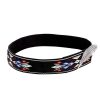 Hat Care & Accessories * | Rodeo King Black Woven Hat Band With Silver Feather Concho