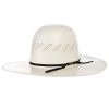 Straw Cowboy Hats * | American Hats Ahc 7900 Fancy Vent Ivory 4 1/4In. Brim Round Oval Open Crown Cowboy Hat