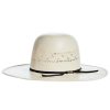 Straw Cowboy Hats * | American Hats Ahc Ivory 7210 4 1/2In. Brim Open Crown Straw Cowboy Hat