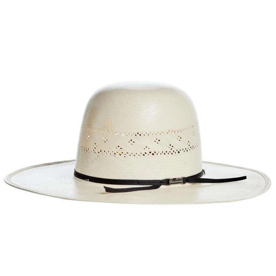 Straw Cowboy Hats * | American Hats Ahc Ivory 7210 4 1/2In. Brim Open Crown Straw Cowboy Hat