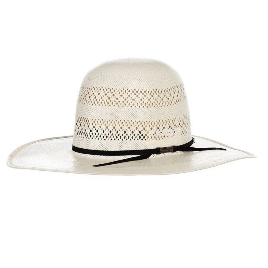 Straw Cowboy Hats * | American Hats Ahc 6700 Fancy Vent Ivory 4 1/4In. Brim Open Crown