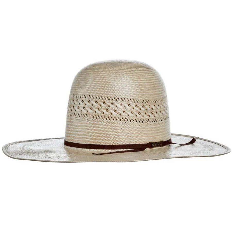 Straw Cowboy Hats * | American Hats Tuf Cooper Collection 20 Star Ivory-Tan Fancy Weave 4-1/4In. Brim Straw Cowboy Hat