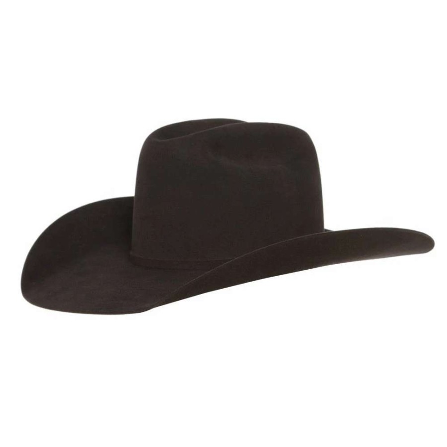 Felt Cowboy Hats * | Jw Brooks Custom Hats 50X Charcoal 4 1/4` Brim