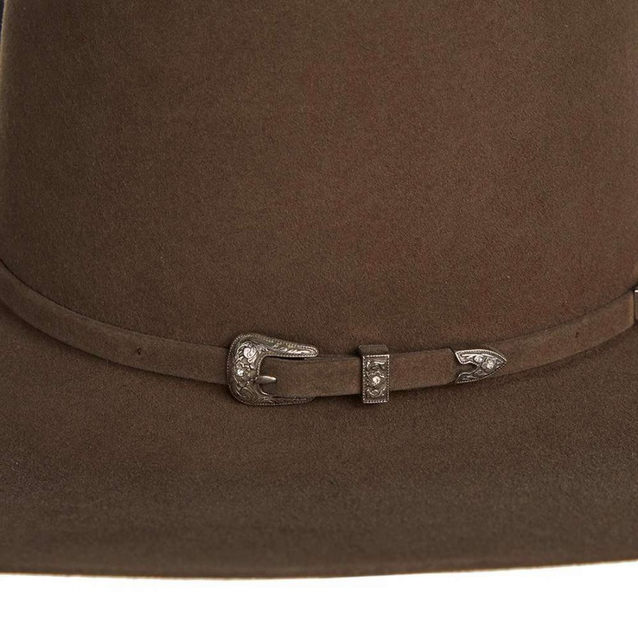 Felt Cowboy Hats * | American Hats Ahc 20X Pecan 5In. Brim Open Crown Felt Cowboy Hat