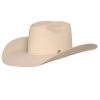 Felt Cowboy Hats * | Jw Brooks Custom Hats 50X Bone 4 1/4` Brim