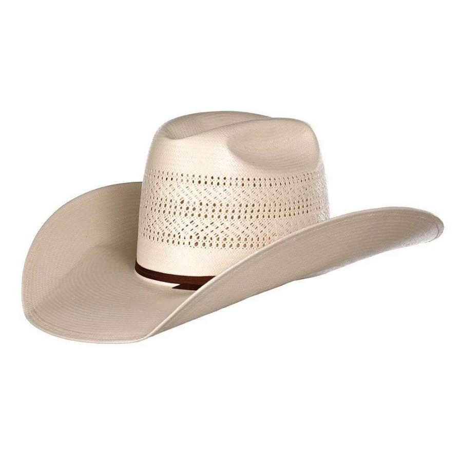 Straw Cowboy Hats * | American Hats Ivory Triple Vent 4 1/4In. Brim Straw Cowboy Hat