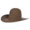 Felt Cowboy Hats * | American Hats Ahc Pecan 100X Self Band 4 1/4In. Brim Felt Cowboy Hat