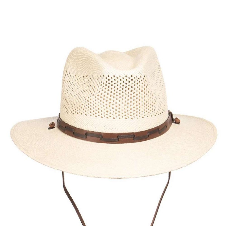 Straw Cowboy Hats * | Stetson Hats Outdoor Airway Panama 3In. Brim Hat