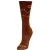 Boots * | For Bare Feet Men'S Chocolate Wrangler Patch Cowboy Cut Crew Socks