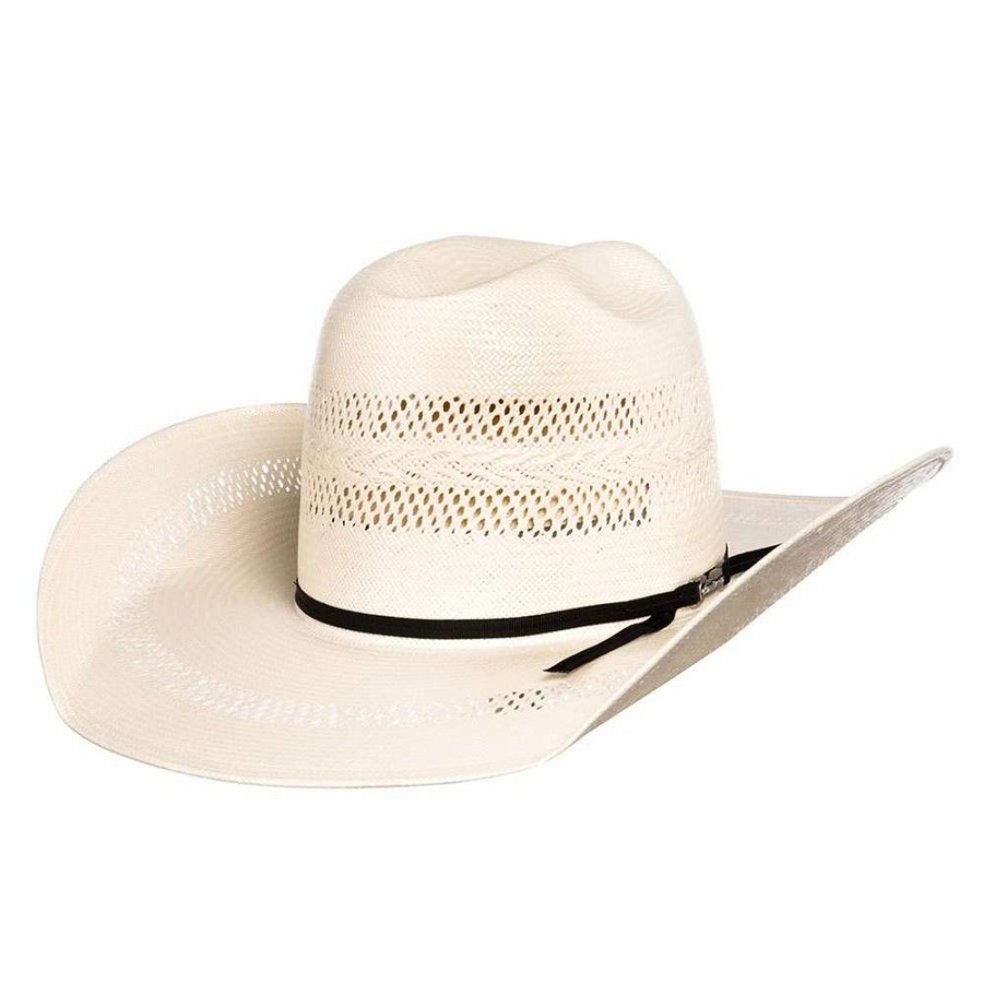 Straw Cowboy Hats * | American Hats Ivory Double Vent 4 1/4In. Vented Brim Open Crown