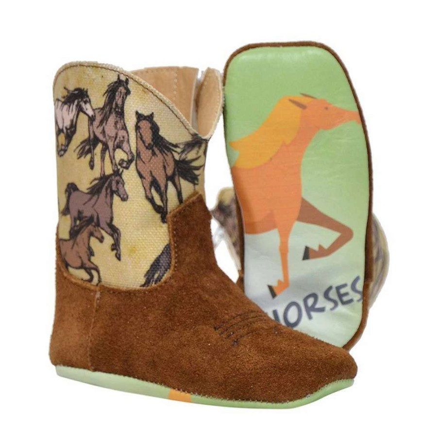 Boots * | Roper Footwear Infant Tin Haul Stampede Born To Ride Boot