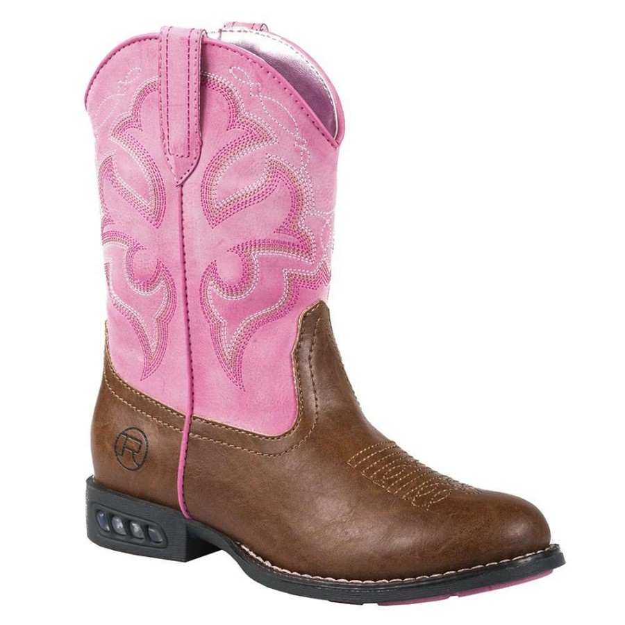 Boots * | Roper Footwear Little Kids Lightning Round Toe Cowgirl Boots