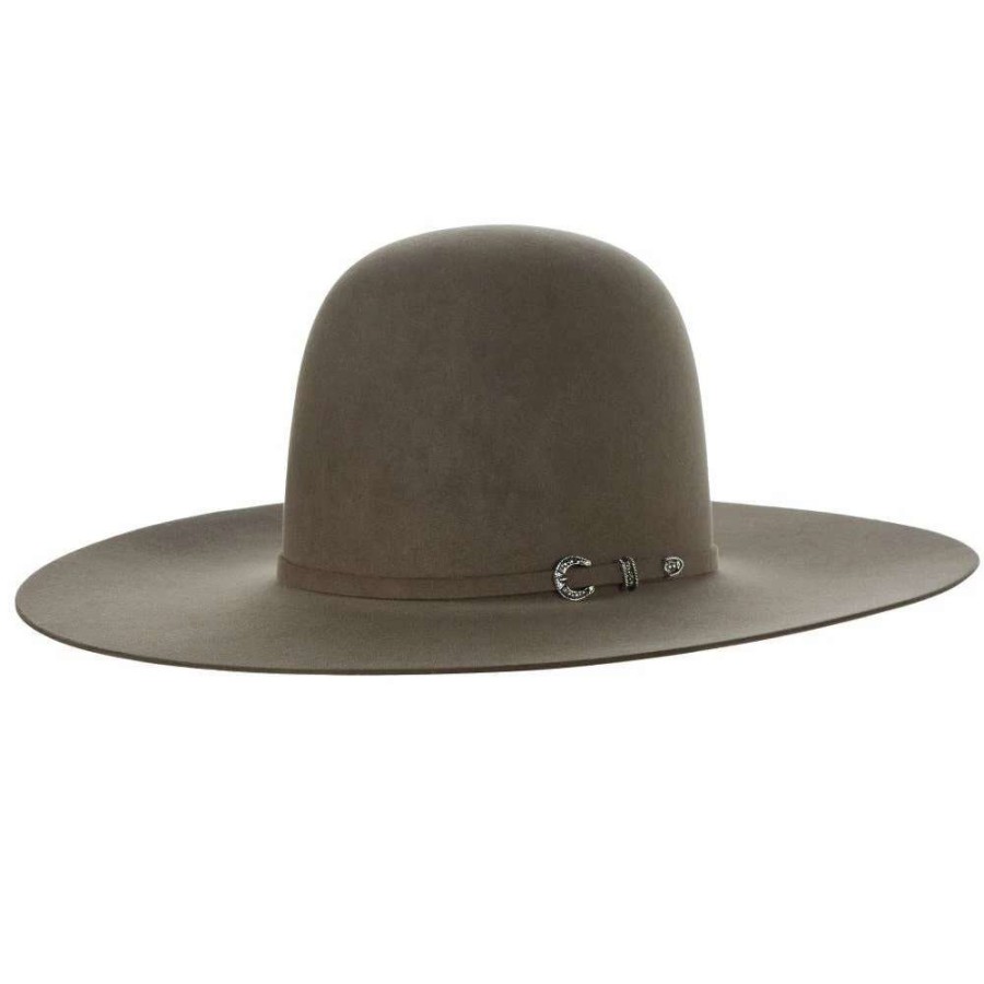 Felt Cowboy Hats * | Resistol 30X Rough N Ready Natural 4 1/2 Inch Brim Open Crown Felt Cowboy Hat