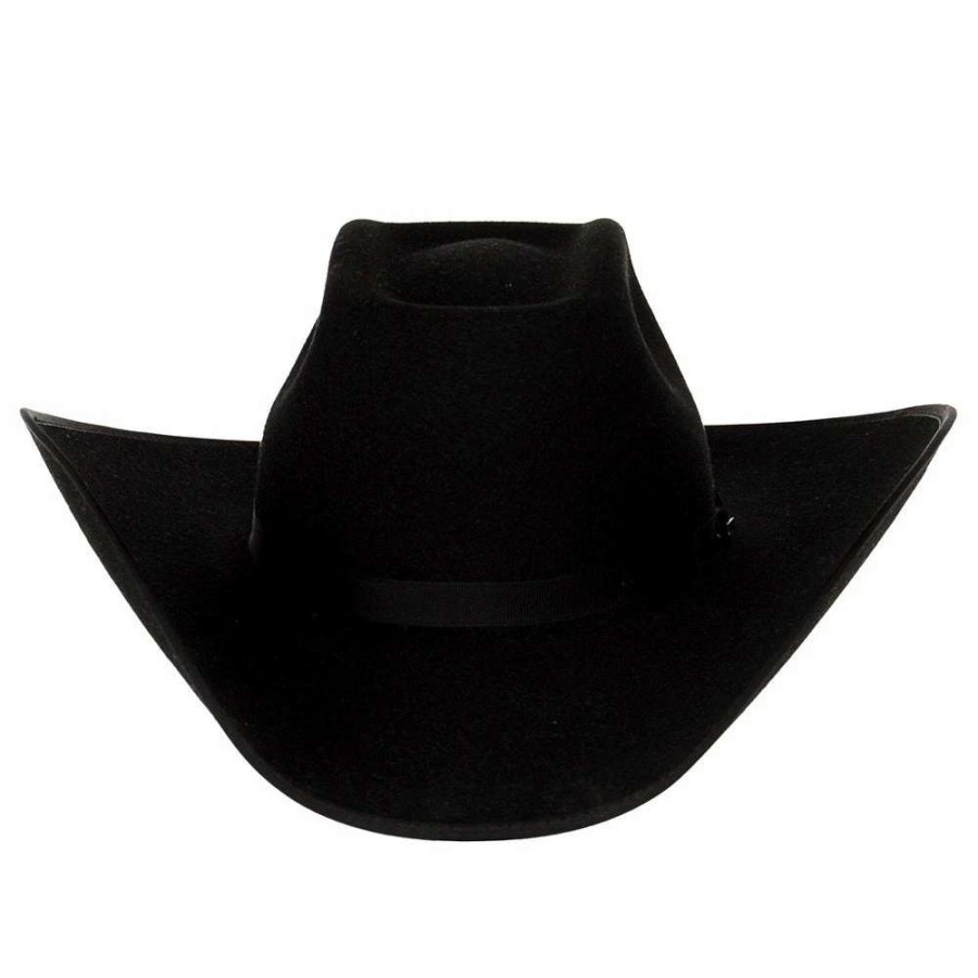 Felt Cowboy Hats * | Resistol Resistol 4X Tuff Hedeman Holt B Black Felt Cowboy Hat