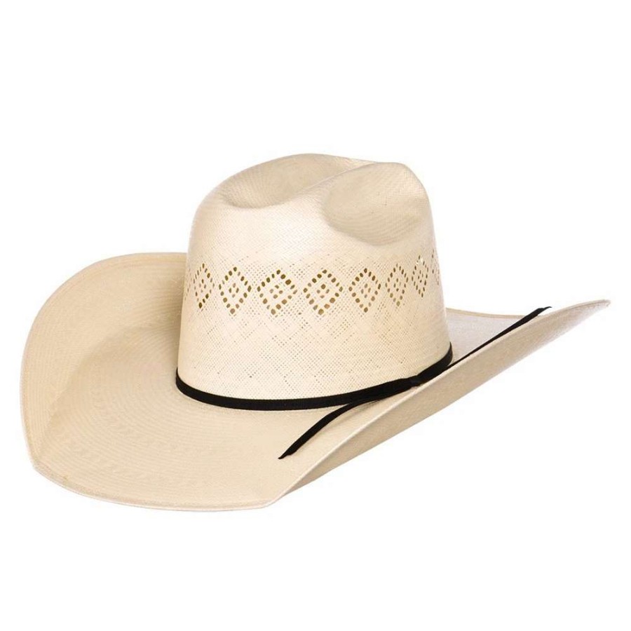 Straw Cowboy Hats * | Rodeo King 24K Shantung Diamond 5In. Brim Open Crown Straw Hat