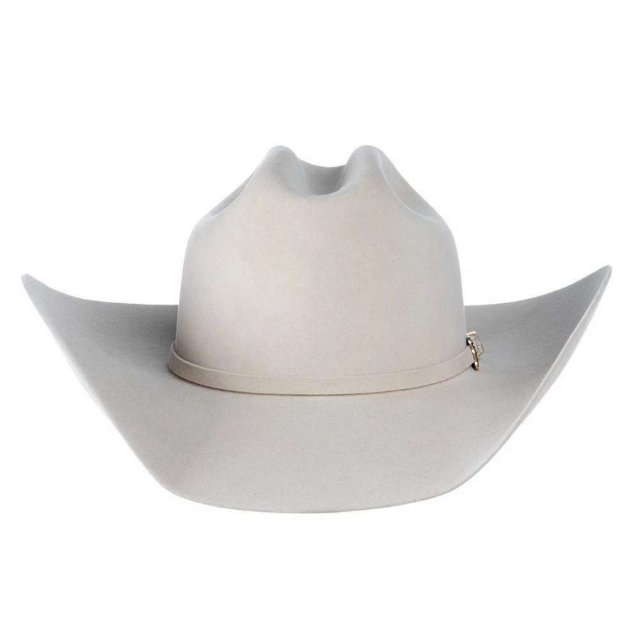 Felt Cowboy Hats * | Mf Western Products Ariat Bone 10X 4 1/4In. Brim Cattlemans Crease Felt Cowboy Hat