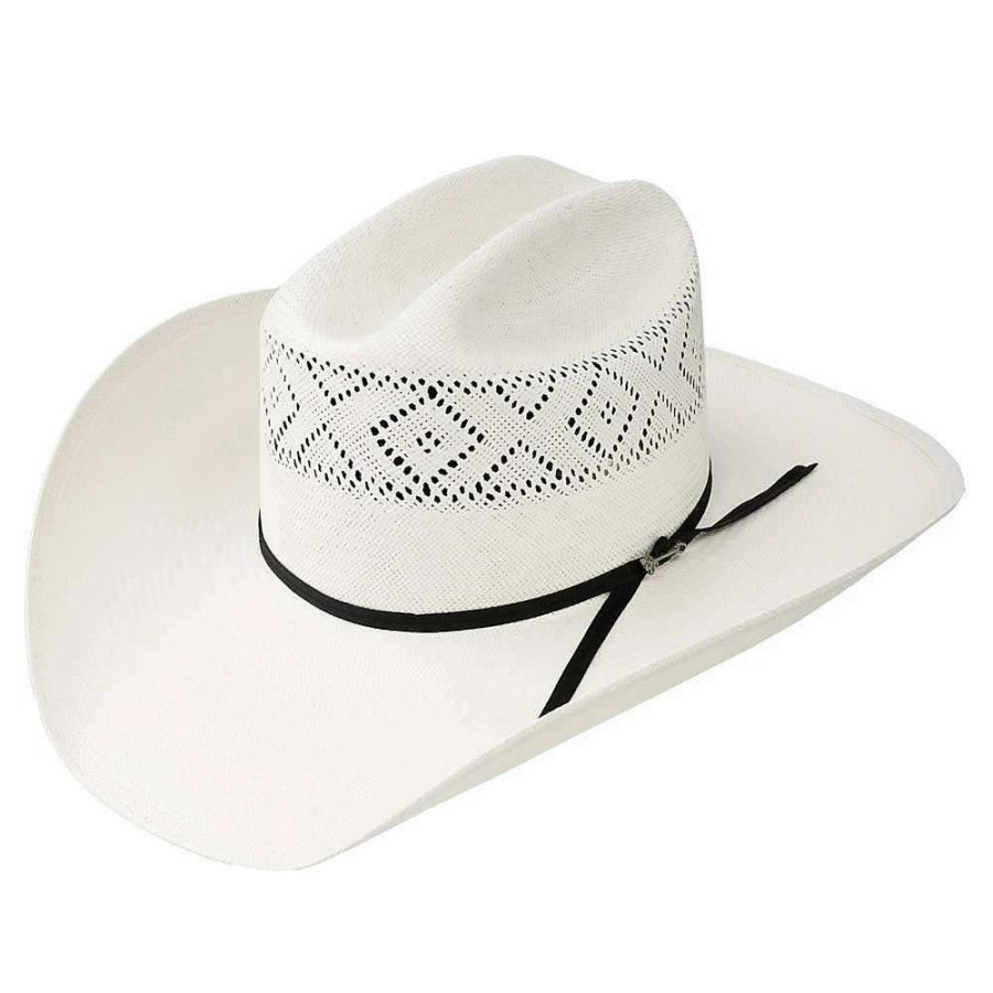 Straw Cowboy Hats * | Stetson Hats 10X Saddleman 4 1/4In. Brim Precreased Straw Cowboy Hat