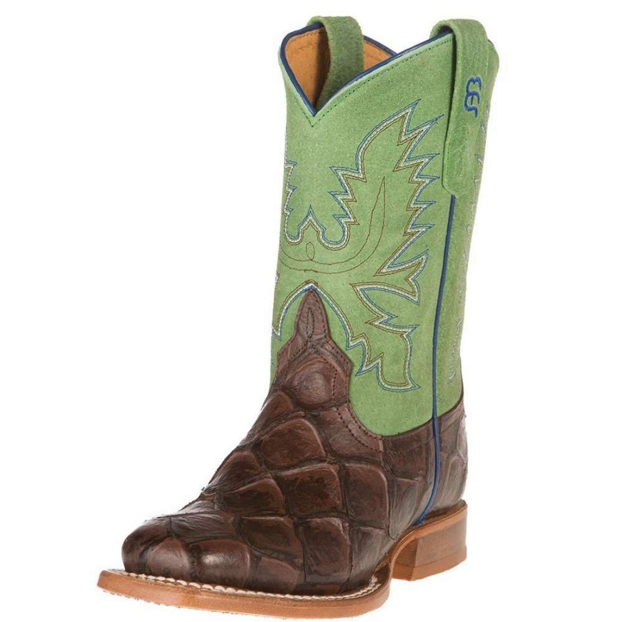 Boots * | Horsepower Anderson Bean Kids Chocolate Filet Of Fish Green Top