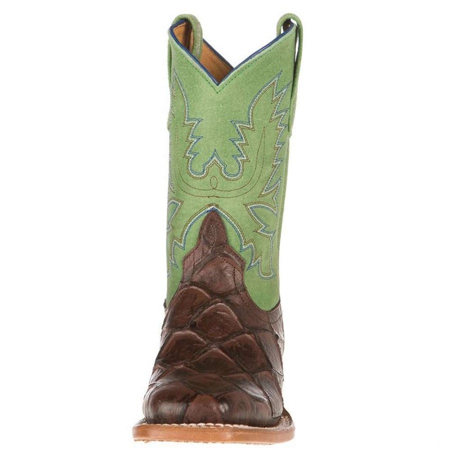 Boots * | Horsepower Anderson Bean Kids Chocolate Filet Of Fish Green Top