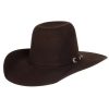 Kids' Cowboy Hats * | Resistol Youth Chocolate Pay Window Jr Felt Cowboy Hat