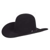 Felt Cowboy Hats * | American Hats 200X Black 4 /4In. Brim Felt Cowboy Hat