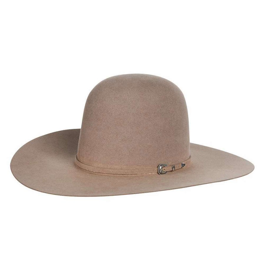 Felt Cowboy Hats * | Rodeo King Natural 100X Self Band 4 1/2In. Brim Open Crown Felt Cowboy Hat