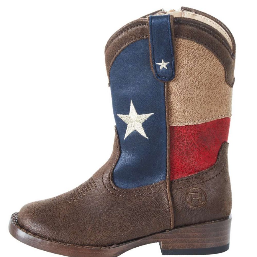 Boots * | Roper Toddlers Lone Star Square Toe Boot