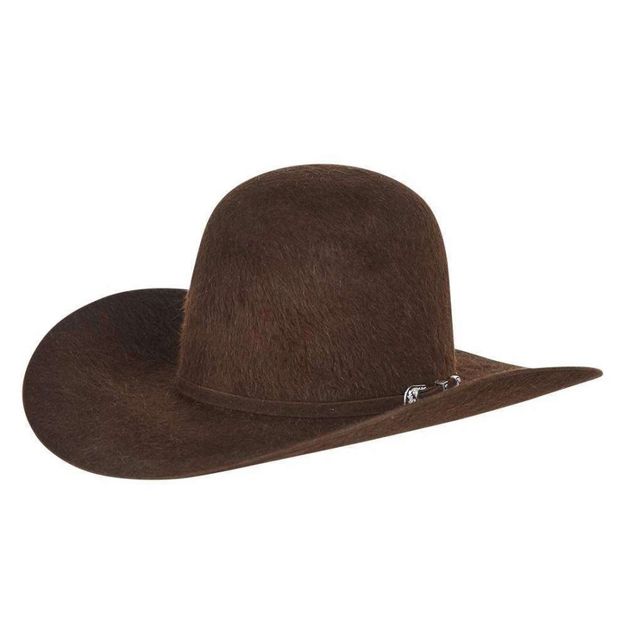 Felt Cowboy Hats * | American Hats 20X Chocolate Grizzly Felt Hat 4 1/4In. Brim Felt Cowboy Hat