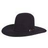 Felt Cowboy Hats * | Rodeo King 30X Black 4 1/2In. Brim Open Crown Felt Cowboy Hat