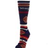 Boots * | For Bare Feet Men'S Navy Wrangler Aztec Socks