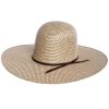 Straw Cowboy Hats * | Rodeo King 3 Tone Open Crown 5In. Brim Straw Cowboy Hat