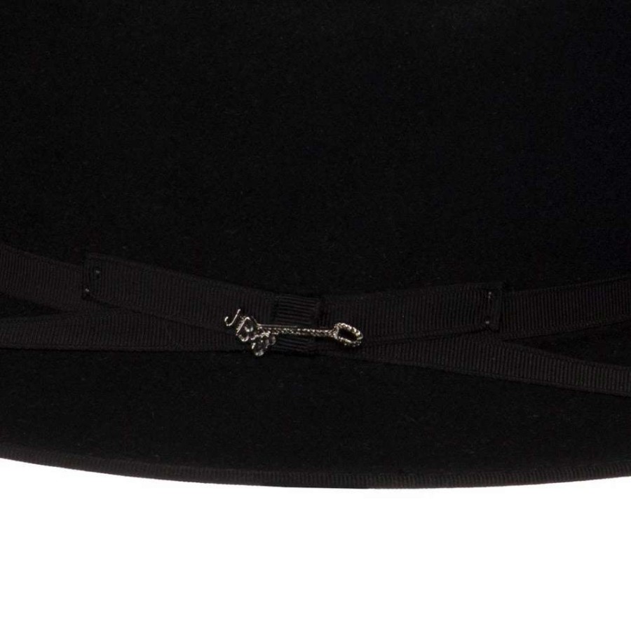 Felt Cowboy Hats * | Stetson Hats 6X Open Road Black Mix 2 3/4In. Brim