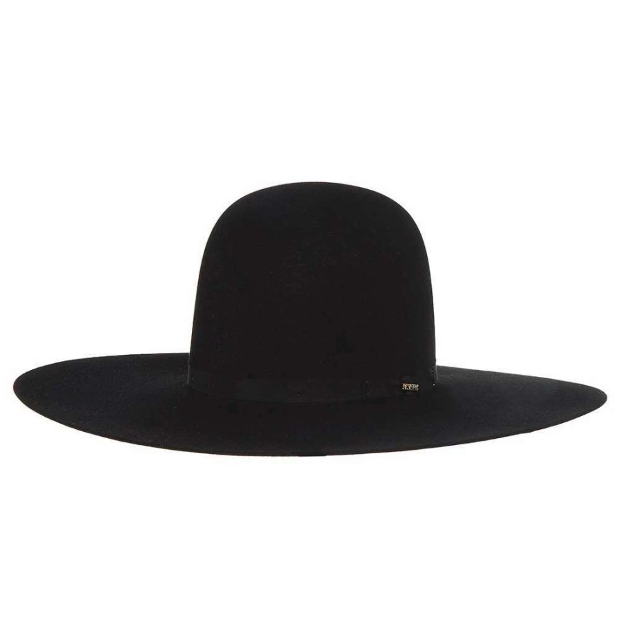 Felt Cowboy Hats * | Resistol 7X Showdown Black 5In Brim Felt Cowboy Hat