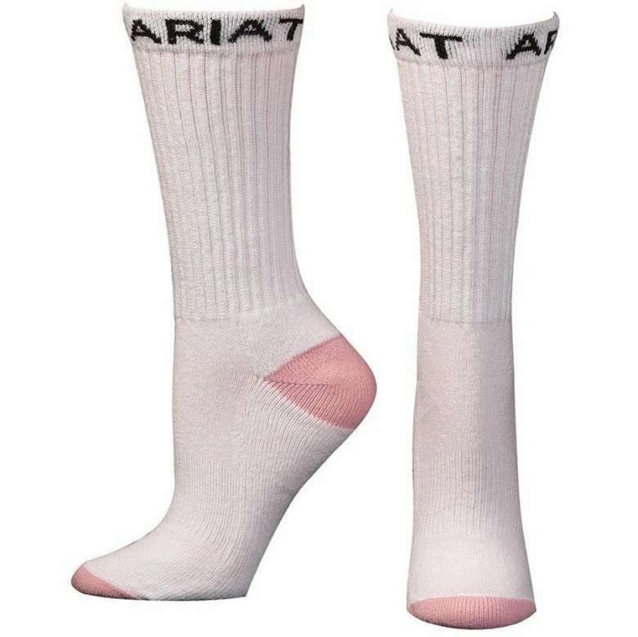 Boots * | Mf Western Products Ariat Ladies Crew Socks 3 Pack